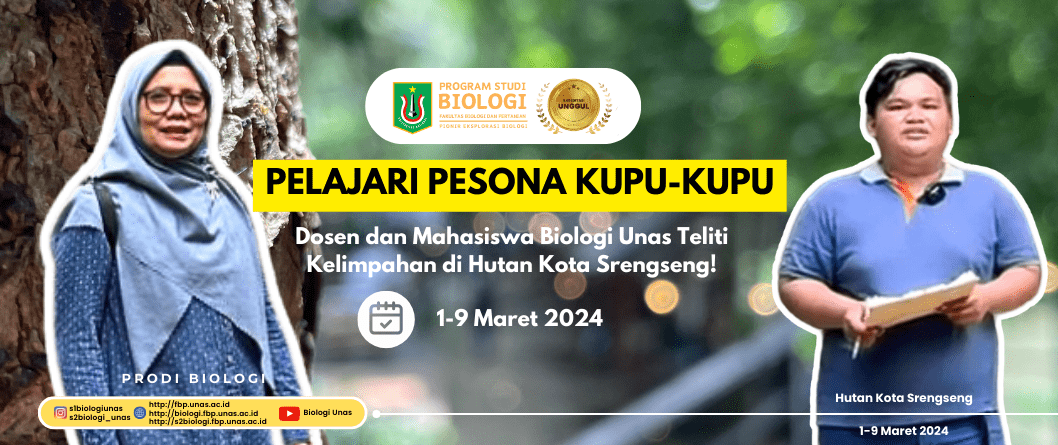You are currently viewing Pelajari Pesona Kupu-kupu: Dosen dan Mahasiswa Biologi Unas Teliti Kelimpahan di Hutan Kota Srengseng!