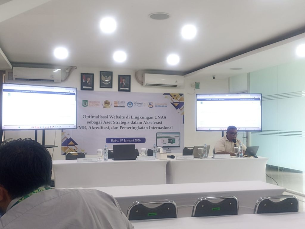 UPM Fakultas Biologi dan Pertanian Mengikuti Kegiatan Optimalisasi Website di Lingkungan UNAS sebagai Aset Strategis dalam Akselerasi PMB, Akreditasi, dan Pemeringkatan Internasional